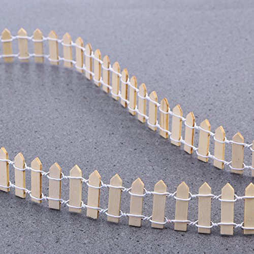 VORCOOL Kleine Holzzaun Miniatur Fee Garten Kit Micro-Landschaft