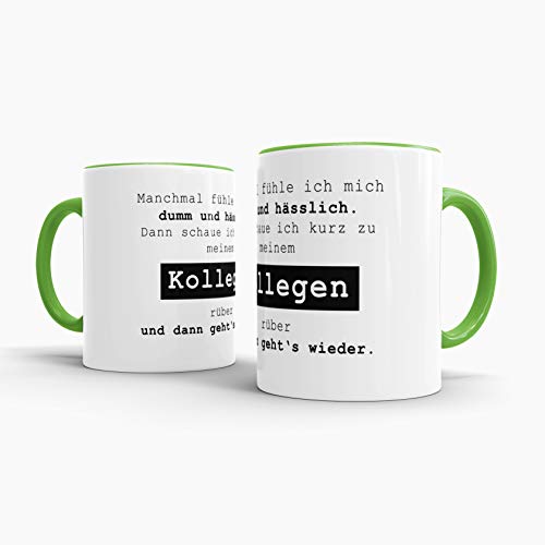 Eine weiße Tasse mit dem Aufdruck &lsquo;Vielleicht habe ich heute einen perfekten Tag, um einen Nervenzusammenbruch zu haben&rsquo;, auf einem hölzernen Hintergrund.