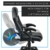 ArtLife Racing Schreibtischstuhl Montreal ergonomisch höhenverstellbar & gepolstert 120 kg belastbar Bürostuhl Drehstuhl PC Gaming Stuhl – schwarz - 4