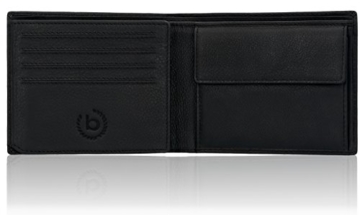 Bugatti Lima Geldbörse Herren Leder – Portemonnaie Herren Querformat Schwarz – Geldbeutel Portmonee Wallet Brieftasche Männer Portmonaise - 2