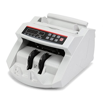 BuoQua Euro Geldzählmaschine mit Echtheitprüfung Banknotenzähler mit UV- und MG-Systeme Geldscheinzähler mit LED Display für Euro Doller Pound - 3