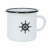 com-four® 3X Emaille Deko-Becher aus emaliertem Stahl in 3 verschiedenen maritimen Designs - Kaffeetasse für Outdoor und Camping - 350 ml - 4