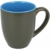 com-four® 4x Kaffeebecher in verschiedene Farben, 300 ml, Porzellan, Kaffeetasse, Kaffeepott (04 Stück - blau/grau/grün) - 4