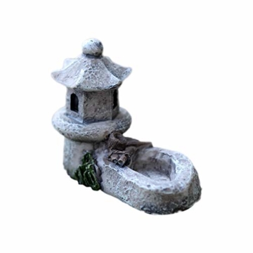 Demarkt Wasserturm Moos Micro Landschaftsdekoration Harz Brunnen Micro Landschaft Ornament Zen Garten Kunst Dekor - 1