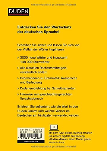 Duden - Die deutsche Rechtschreibung: Das umfassende Standardwerk auf der Grundlage der aktuellen amtlichen Regeln (Duden - Deutsche Sprache in 12 Bänden) - 2