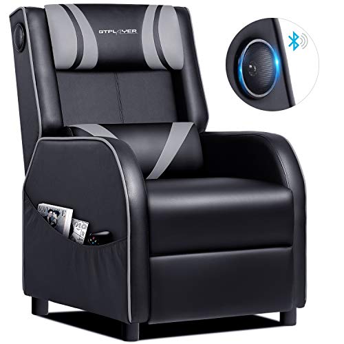 GTPLAYER Gaming Sessel Stuhl Single Wohnzimmer Sofa Recliner PU Leder