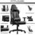 GTPLAYER Gaming Stuhl Bürostuhl Schreibtischstuhl Kunstleder Drehstuhl Chefsessel Höhenverstellbarer Gamer Stuhl Ergonomisches Design (Grau) - 2