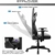 GTPLAYER Gaming Stuhl Bürostuhl Schreibtischstuhl Kunstleder Drehstuhl Chefsessel Höhenverstellbarer Gamer Stuhl Ergonomisches Design (Grau) - 5