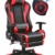 GTPLAYER Gaming Stuhl mit Fußstützen Bluetooth Lautsprecher Musik Stuhl Ergonomischer Computerstuhl Schreibtischstuhl Rot - 1