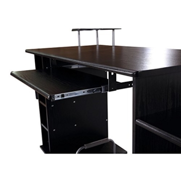HOMCOM Computertisch Schreibtisch Bürotisch PC Tisch Arbeitstisch mit Schublade und Aktenhalterung 152 × 60 × 88 cm - 8