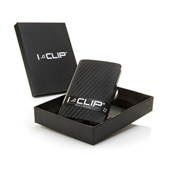 I-CLIP ® Geldbörse Carbon-Optik, Mettalic-Grey (In 2 Varianten Erhältlich) - 2
