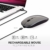 INPHIC Kabellose Maus, Slim Silent Click Mini Wiederaufladbare Wireless Mouse, 2.4G USB Optische Mäuse PC Laptop Computer Funkmaus Mini mit Nano Empfänger, für Windows Mac MacBook Linux - Grau - 2