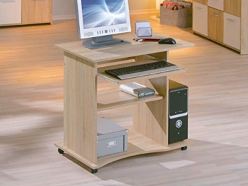 Inter Link Schreibtisch Computertisch Laptoptisch Arbeitstisch Büromöbel MDF Sonoma-Eiche Nachbildung BxHxT: 80 x 75 x 50 cm - 3