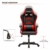 IntimaTe WM Heart Gaming Stuhl, Bürostuhl mit verstellbarem Kopfkissen und Lendenkissen, Ergonomischer Schreibtischstuhl, Racingstuhl Mir hoher Rückenlehne (Rot) - 3