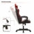 IntimaTe WM Heart Gaming Stuhl, Bürostuhl mit verstellbarem Kopfkissen und Lendenkissen, Ergonomischer Schreibtischstuhl, Racingstuhl Mir hoher Rückenlehne (Rot) - 7
