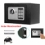 Klein Elektronik Safe Tresor mit zahlenschloss und 2 Notschlüssel Wasserdichte Sicherheitsbox Wandtresor Schwarz 23 x 17 x 17 cm - 6