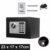 Klein Elektronik Safe Tresor mit zahlenschloss und 2 Notschlüssel Wasserdichte Sicherheitsbox Wandtresor Schwarz 23 x 17 x 17 cm - 1