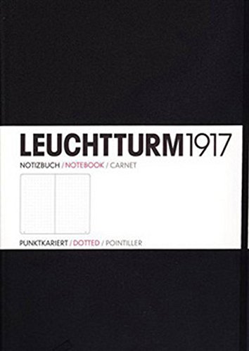 LEUCHTTURM1917 327366 Notizbuch Master Classic (A4+), Hardcover, 233 nummerierte Seiten, Schwarz, dotted - 1