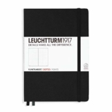LEUCHTTURM1917 329398 Notizbuch Medium (A5), Hardcover, 251 nummerierte Seiten, Schwarz, dotted - 1