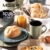 MÄSER 931518 Serie Scuro Cappuccino-Tassen-Set aus Keramik für 6 Personen, Milchkaffeetassen, Jumbo Kaffeetassen, 450 ml, Grau Steinzeug - 3