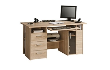 MAJA-Möbel 4052 5525 Schreib- und Computertisch, Sonoma-Eiche-Nachbildung, Abmessungen BxHxT: 144 x 76 x 67 cm - 1