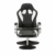 MCombo Relaxsessel Gaming Racing Sessel Fernsehsessel kippbar verstellbar Dreh mit Fußhocker Kunstleder Schwarzweiß - 8
