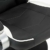 MCombo Relaxsessel Gaming Racing Sessel Fernsehsessel kippbar verstellbar Dreh mit Fußhocker Kunstleder Schwarzweiß - 9