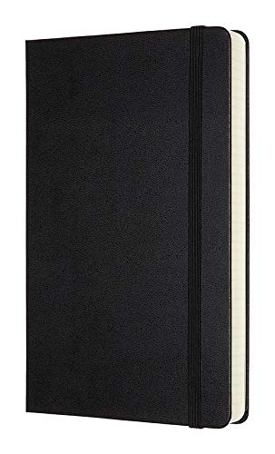 Moleskine - Klassisches Notizbuch mit Punktraster und Zusatzseiten - Hardcover mit elastischem Verschlussband - Farbe Schwarz - Größe A5 13 x 21 - 400 Seiten - 2