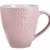 My-goodbuy24 XXL Kaffeebecher Set | 4 Stück | 400ml | Keramik | Strukturdesign | in den Farben türkis, weiß, Hellbraun, rosa - Ideal für Ihr liebsten morgendlichen Kaffeegenuß - 5