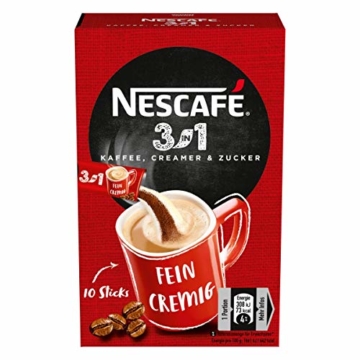NESCAFÉ 3-in-1 Sticks, löslicher Bohnenkaffee, mit Creamer & Zucker, Instant-Kaffee aus erlesenen Kaffeebohnen, koffeinhaltig, 8er Pack (8 x 165g) - 2