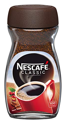 NESCAFÉ CLASSIC löslicher Bohnenkaffee, mitteldunkel geröstete Kaffeebohnen, koffeinhaltig, kräftiger Geschmack & intensives Aroma, 1er Pack (1 x 200g) - 1