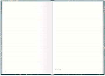 Notizbuch A5 liniert [Goldblüte] von Trendstuff by Häfft | 126 Seiten | ideal als Tagebuch, Bullet Journal, Ideenbuch, Schreibheft | nachhaltig & klimaneutral - 2