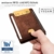Pacific - Smarte Geldbörse - TÜV geprüft - Magic Wallet - Magischer Geldbeutel mit großem Münzfach - Inkl. Geschenkbox - Smart Wallet - Portemonnaie Herren Damen (Dunkelbraun - Soft) - 6