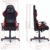Robas Lund OH/FD01/NR DX Racer 1 Gaming-/ Büro-/ Schreibtischstuhl, mit Wippfunktion Gaming Stuhl Höhenverstellbarer Drehstuhl PC Stuhl Ergonomischer Chefsessel, schwarz-rot - 9
