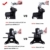 SONGMICS Gamingstuhl, Racing Chair, Schreibtischstuhl mit hoher Rückenlehne, Bürostuhl, höhenverstellbar, hochklappbare Armlehnen, Wippfunktion, für Gamer, schwarz OBG28B - 7