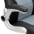 SONGMICS Gamingstuhl, Racing Chair, Schreibtischstuhl mit hoher Rückenlehne, Bürostuhl, höhenverstellbar, hochklappbare Armlehnen, Wippfunktion, für Gamer, schwarz-grau-weiß OBG28G - 8