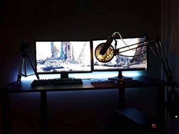 SyberDesk Gaming Desk mit LED für Gamer - 2
