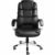 TecTake 403238 Chefsessel mit doppelter Polsterung, ergonomischer Bürostuhl mit Armlehnen, höhenverstellbar, stufenlose Wippmechanik, Lederoptik, schwarz - 5
