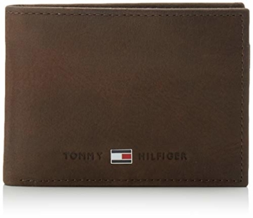 Tommy Hilfiger Herren Johnson Mini CC Flap and Coin Pocket Geldbörsen, Braun (Brown 041), 11x7x3 cm - 1