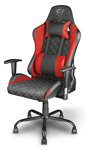 Trust GXT 707R Resto Gaming-Stuhl (Ergonomisch mit Höhenverstellbare Armlehnen) Rot - 4