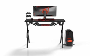 Ultradesk Action V2 - Gaming Tisch, Gamer Desk, Computertisch mit innovativem Design, Hohe Qualität, L: 110 cm, T: 59 cm, H: 75 cm - 9