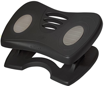 Unilux Fußauflage/Fußstütze, höhenverstellbar und rutschfest, schwarz - 1