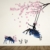 Wandtattoo Mädchen auf Baum Swing & Moose Silhouette Wand Aufkleber mit Rosa Schmetterlinge Dekorative Abnehmbare Wandsticker DIY Vinyl Wand Aufkleber für Wohnzimmer, Schlafzimmer - 1