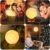 15cm LED Mond Lampe 3D Nachtlampe, Kohree Dimmbar Wiederaufladbar Warmweiß Kaltweiß Weichweiß mit USB,Halterung Dekoleuchte Mondlicht Tragbar Nachtlicht für Schlafzimmer,Kinder,Geburtstag,Weihnachten - 2