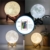 AcornSolution Mondlampe, 3D-Druck, LED-Mondlicht, Lampe für Kinder, dimmbar, Touch-Control, Helligkeitslicht für Heimdekoration und Geschenke für Partner, Eltern, Freunde, 16 RGB-Farben, 15 cm - 6