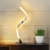 Albrillo Spiral LED Tischlampe aus Aluminium, Moderne Tischleuchte warmweiß mit 1.5 m Kabel Perfekt für Schlafzimmer Wohnzimmer - 1