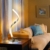 Albrillo Spiral LED Tischlampe aus Aluminium, Moderne Tischleuchte warmweiß mit 1.5 m Kabel Perfekt für Schlafzimmer Wohnzimmer - 9