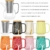 amapodo Kaffeetasse groß aus Porzellan mit Henkel 600ml Jumbotasse XXL Keramik Kaffeebecher Rosa Geschenke für Frauen Männer - 7
