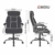 Amoiu Bürostuhl, ergonomischer Schreibtischstuhl Chefsessel mit gepolsterten Armlehnen und Kopfunterstützung,Höheverstellbar 360°Bürodrehstuhl Stoff Drehstuhl (Grau Stoff) - 3