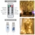 Anpro LED USB Lichtervorhang 3m x 3m, 300 LEDs USB Lichterkettenvorhang mit 8 Lichtmodelle für Partydekoration deko schlafzimmer, Innenbeleuchtung, Warmweiß - 3